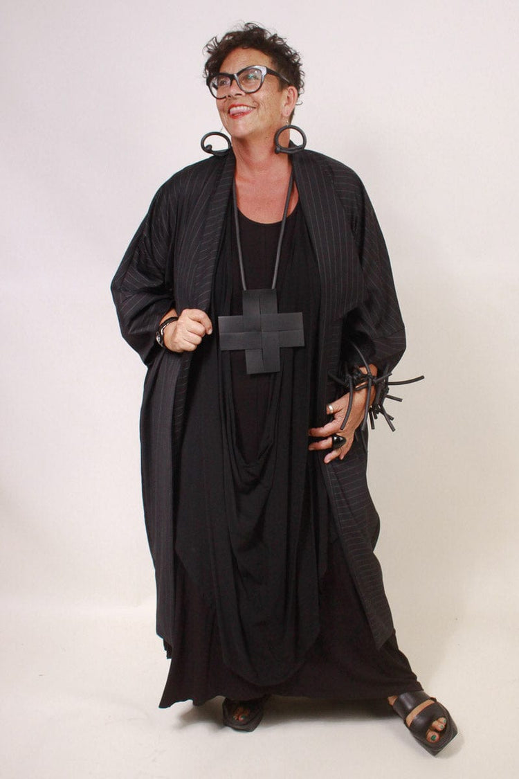 TCD TCD Canvas Coat - Pinstripe Wool Shop