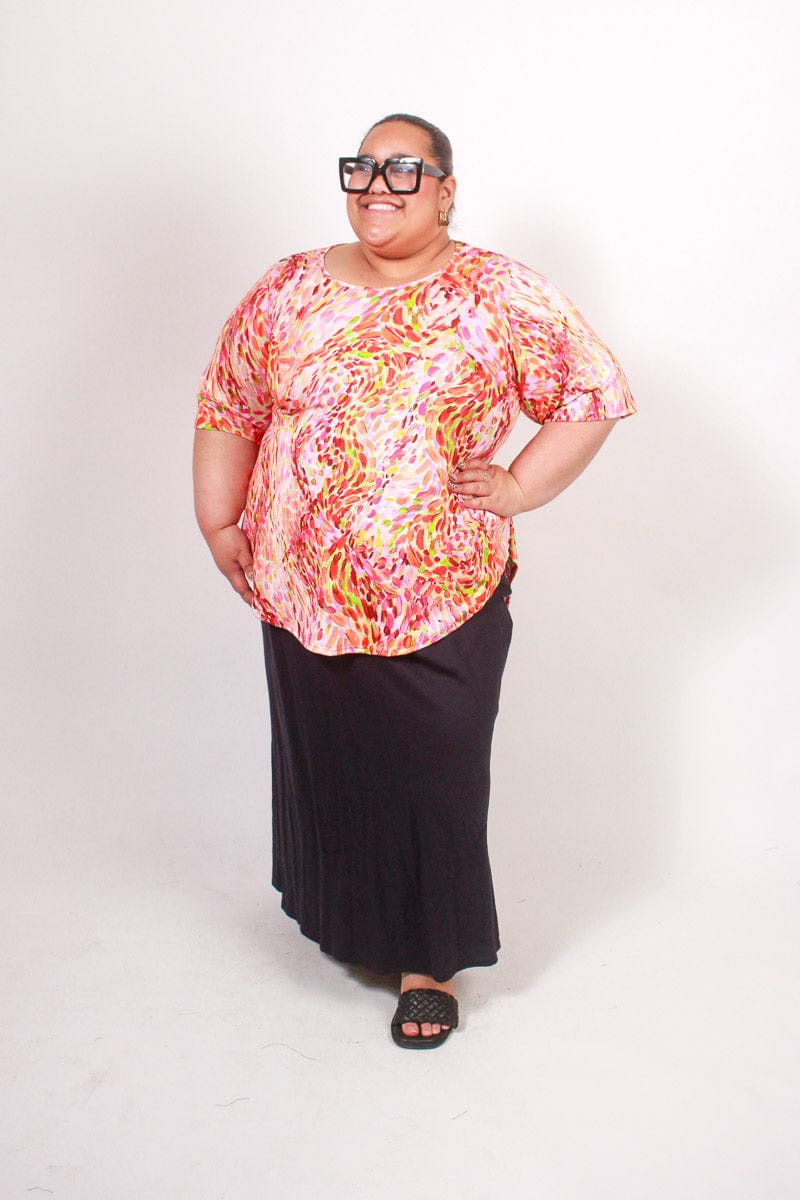 TCD TCD Curve Tee - Monet Print Shop