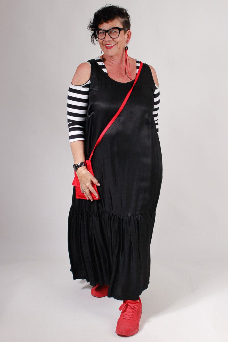 TCD TCD Cut Out Mia - Black & White Stripes Shop