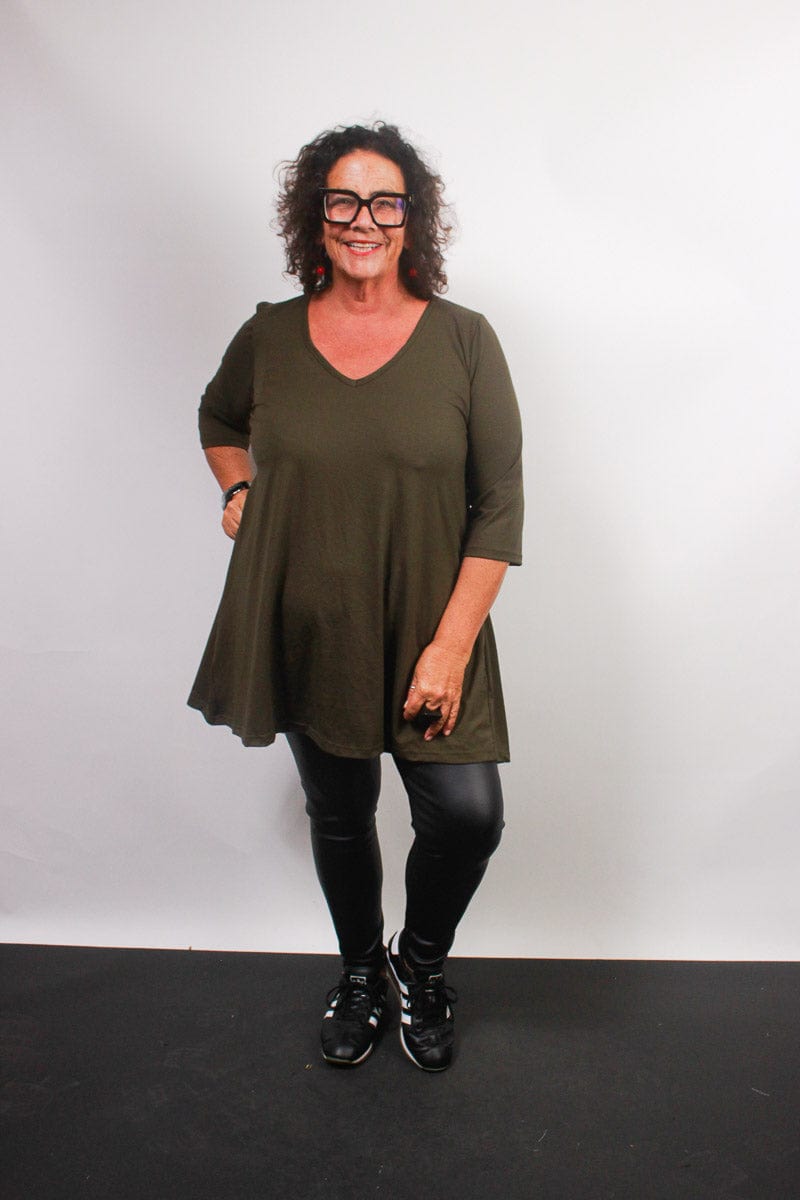 TCD TCD Evie Tee (T-Shirt) - Khaki Shop