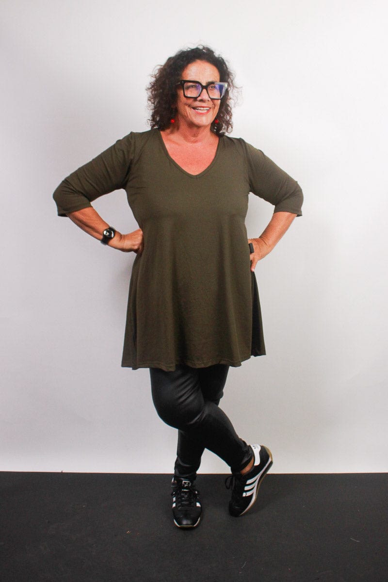 TCD TCD Evie Tee (T-Shirt) - Khaki Shop