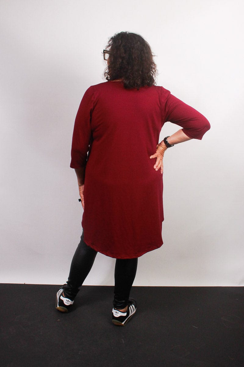 TCD TCD Evie Tee (T-Shirt) - Merlot Shop