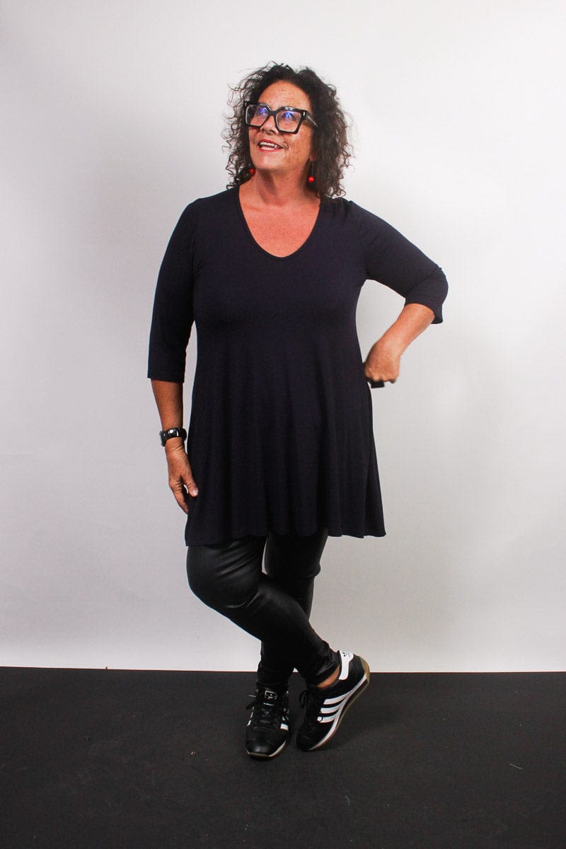 TCD TCD Evie Tee (T-Shirt) - Navy Shop