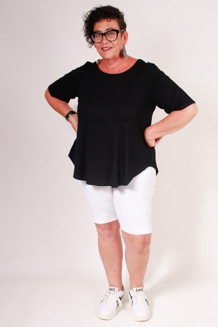 TCD TCD Hot Pants - White Rib Shop