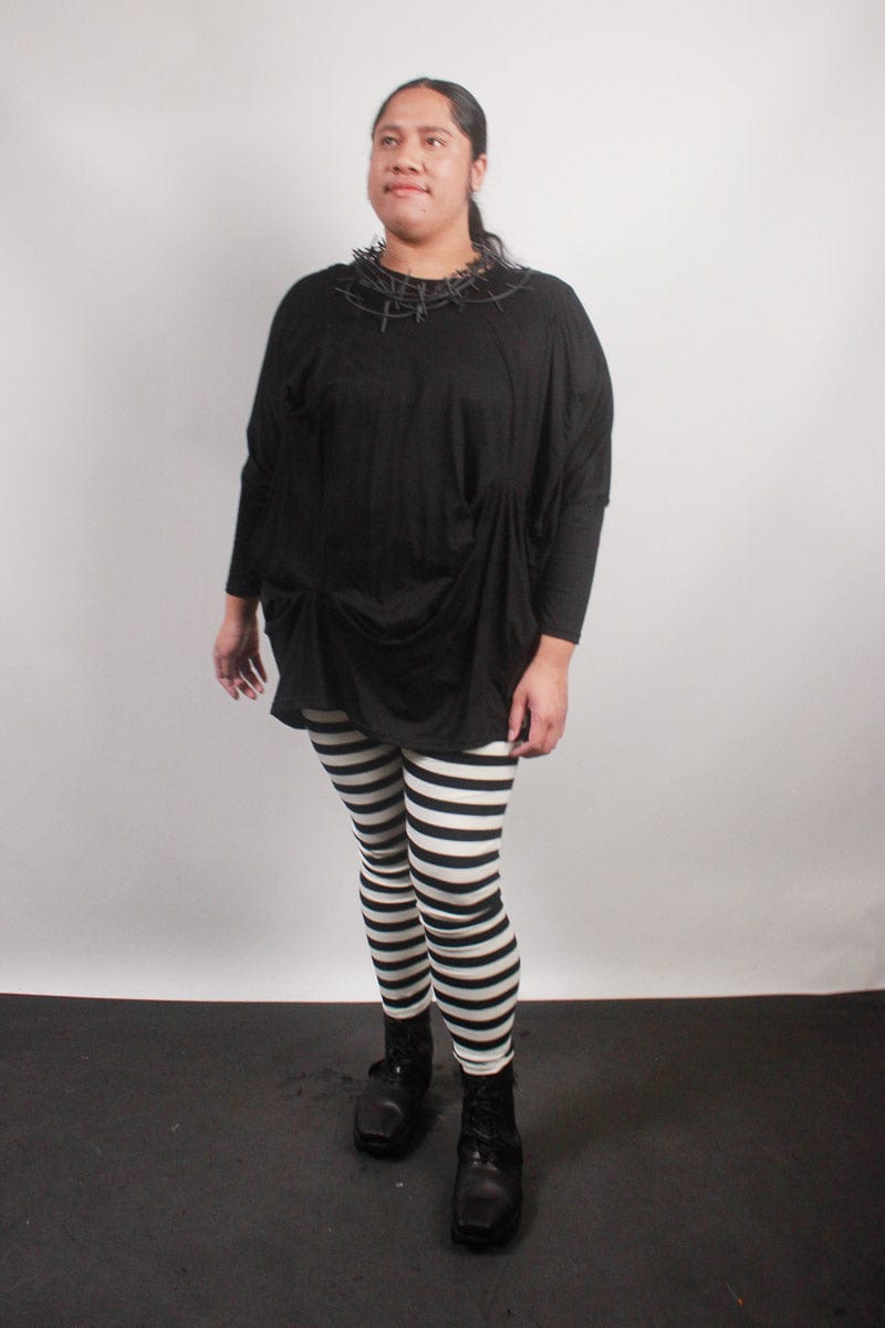 TCD TCD Leggings - Big Stripe B&W Shop