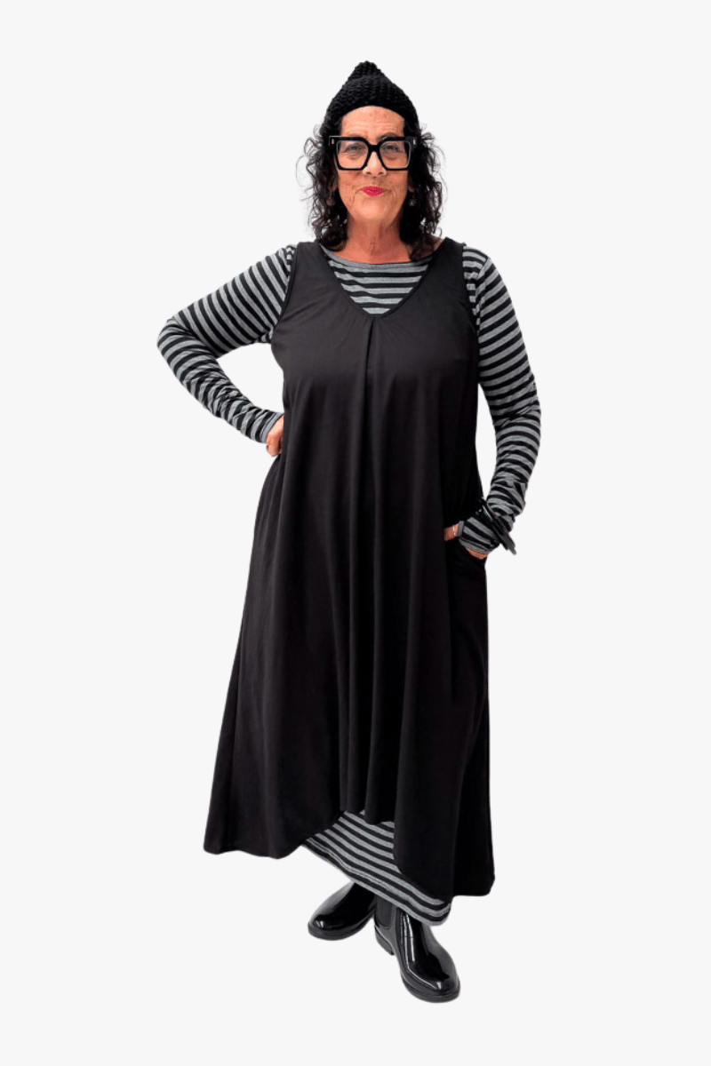 TCD TCD Long Athena Dress - Black Shop