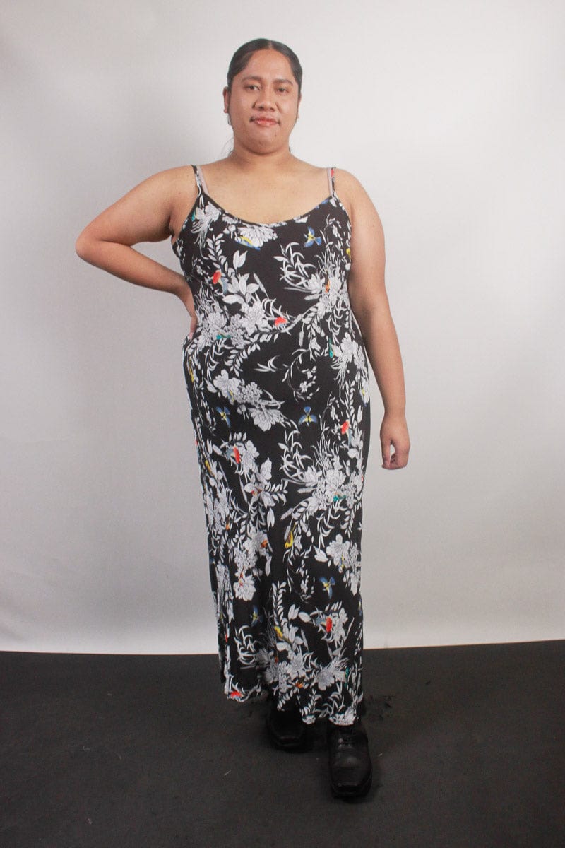 TCD TCD Long Bias Slip Dress - Print Shop