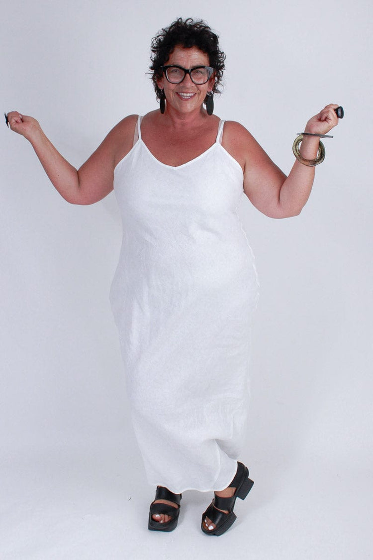 TCD TCD Long Bias Slip - White Linen Shop