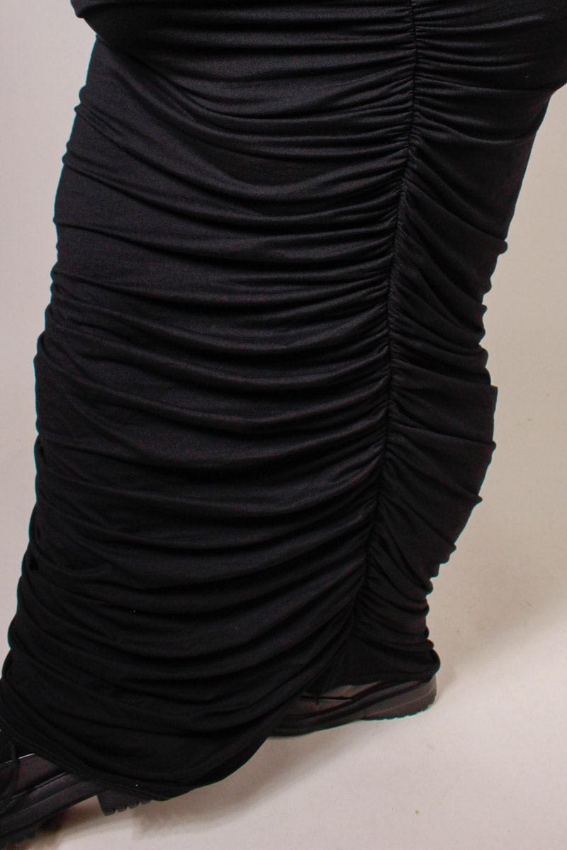 TCD TCD Long Rouched La Bella - Black Shop