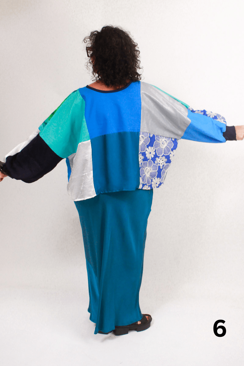 TCD TCD Patchwork Top - Woven Blue Prints Shop