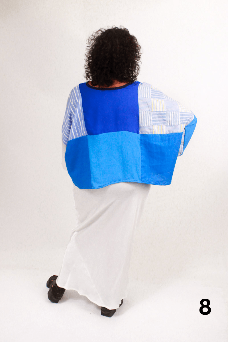 TCD TCD Patchwork Top - Woven Blue Prints Shop