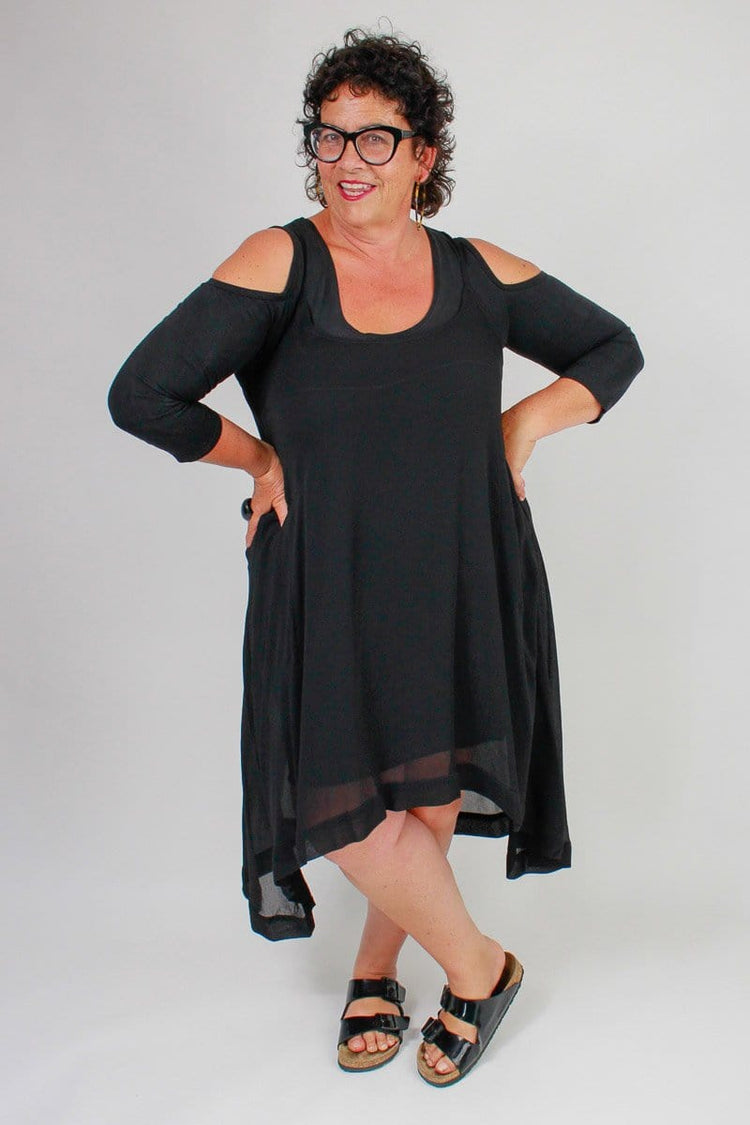 TCD TCD Reveal Tunic - Sheer Black Shop