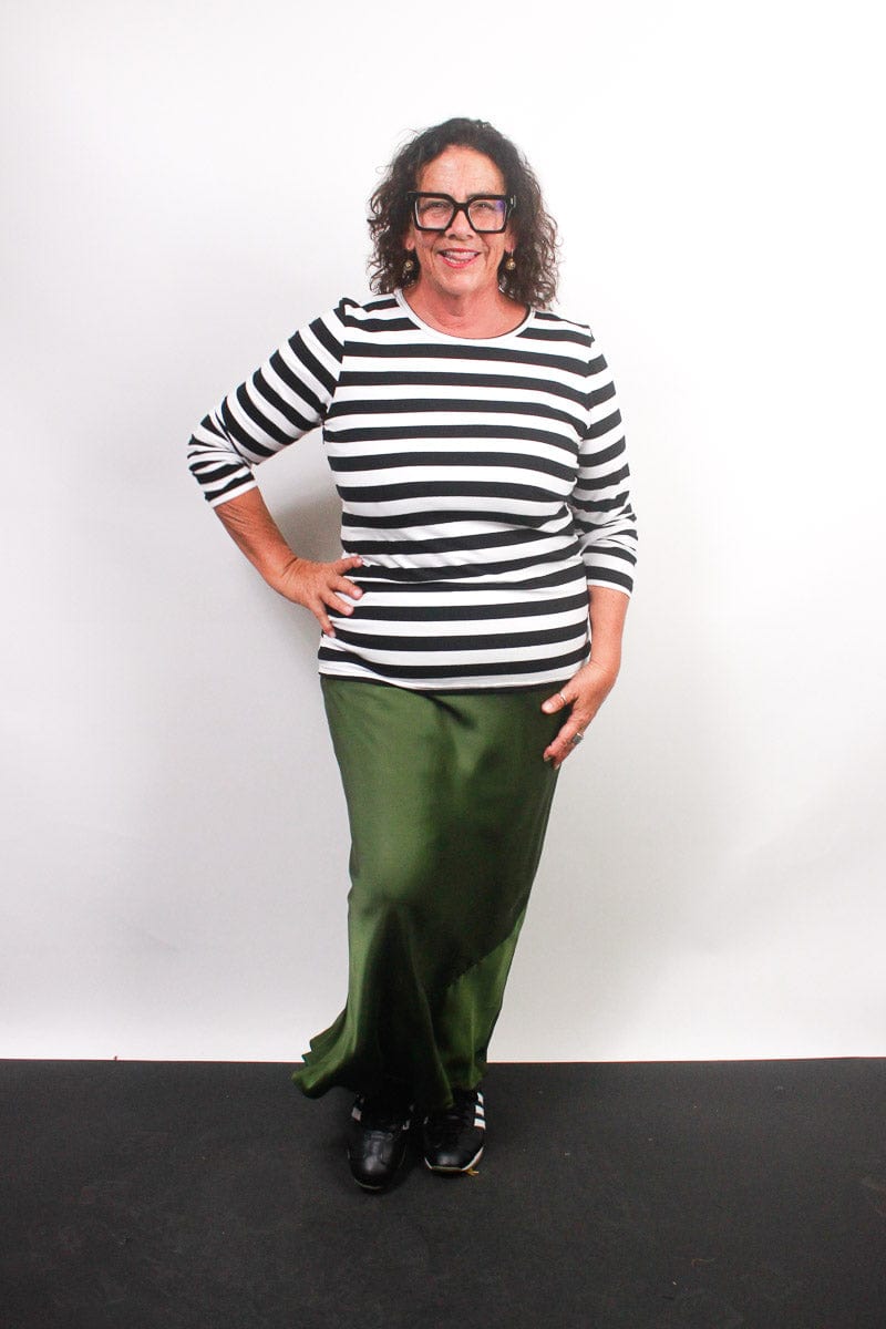 TCD TCD Simply Tee - B/W Stripes Shop