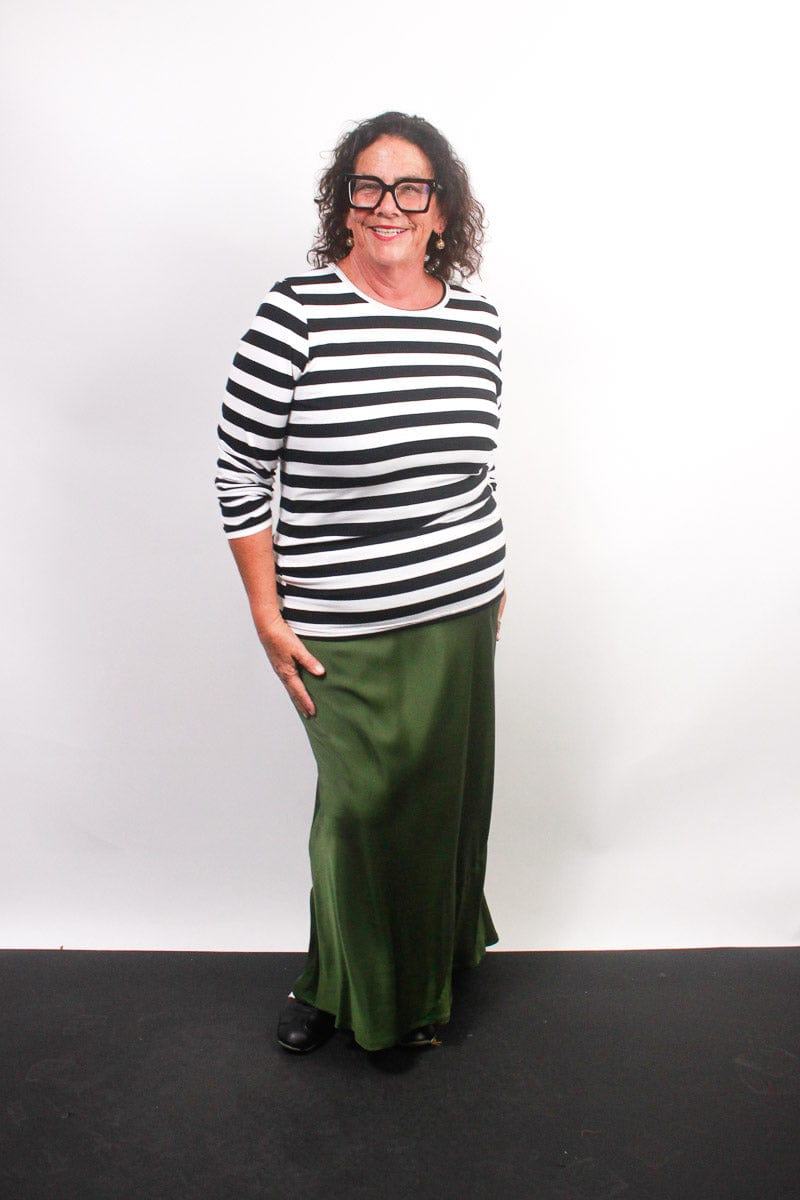 TCD TCD Simply Tee - B/W Stripes Shop