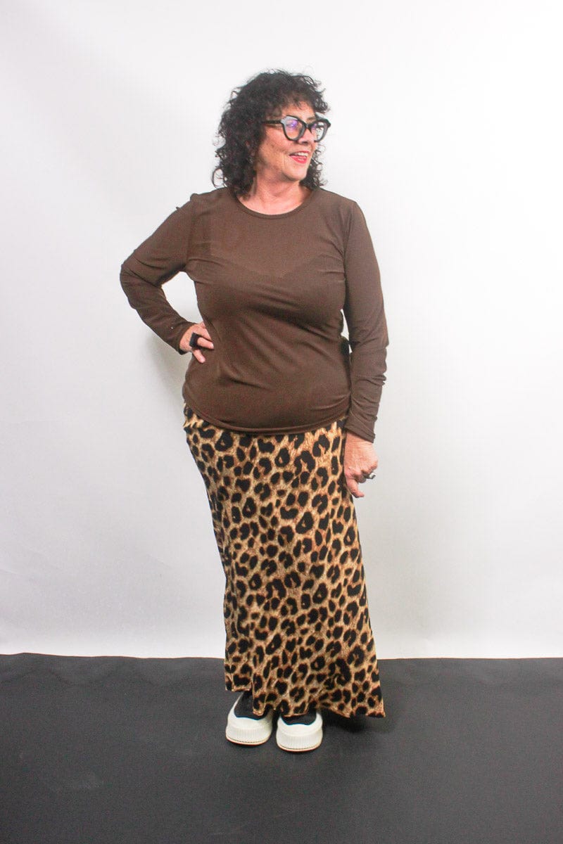 TCD TCD Simply Tee - Brown Mesh Shop