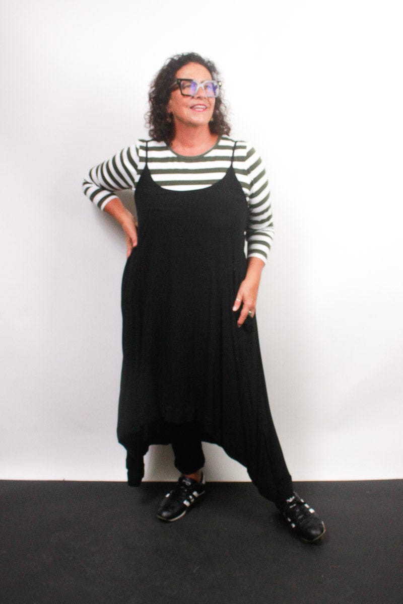 TCD TCD Simply Tee - Khaki Stripes Shop