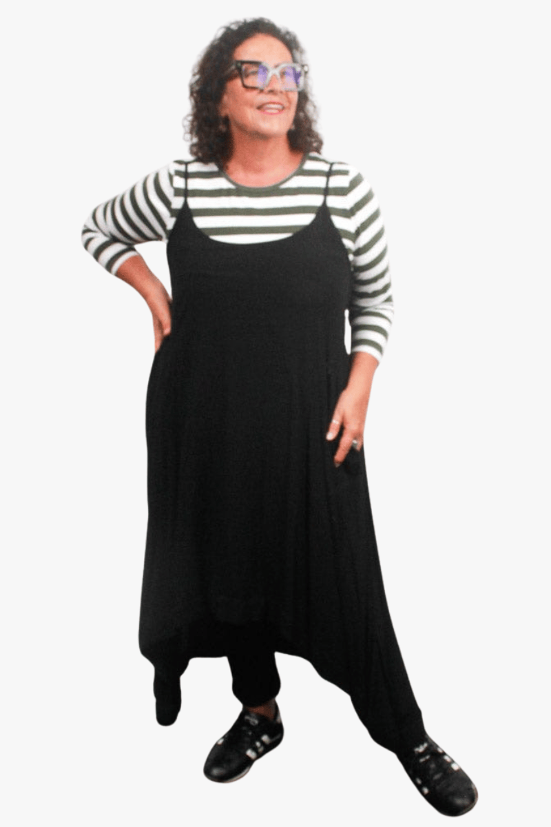 TCD TCD Simply Tee Top - Khaki Stripes Shop