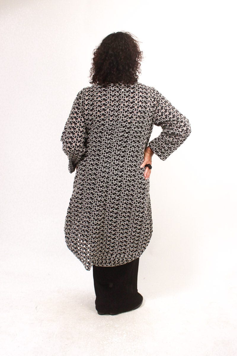 TCD TCD Solidarity Jacket - Black Textural Print Shop