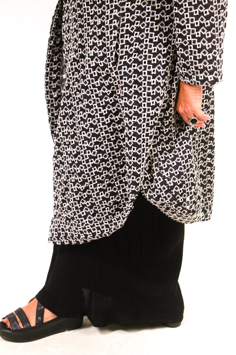 TCD TCD Solidarity Jacket - Black Textural Print Shop