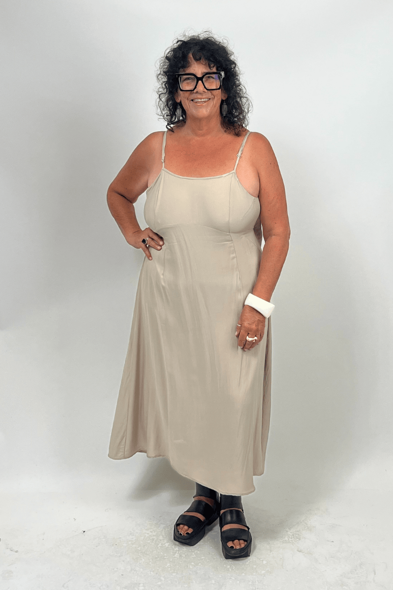 TCD TCD Steph Slip Dress - Sand Shop