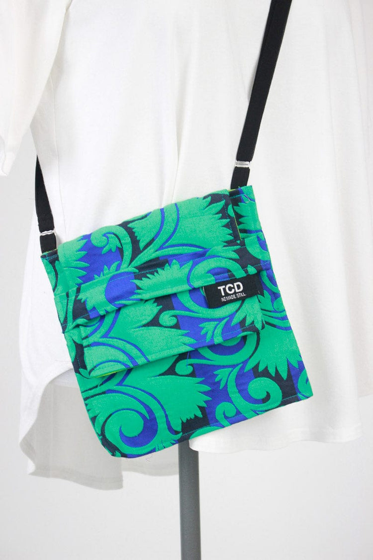 TCD TCD - Jacquard Cross Body Bag Shop Turquoise Jacquard