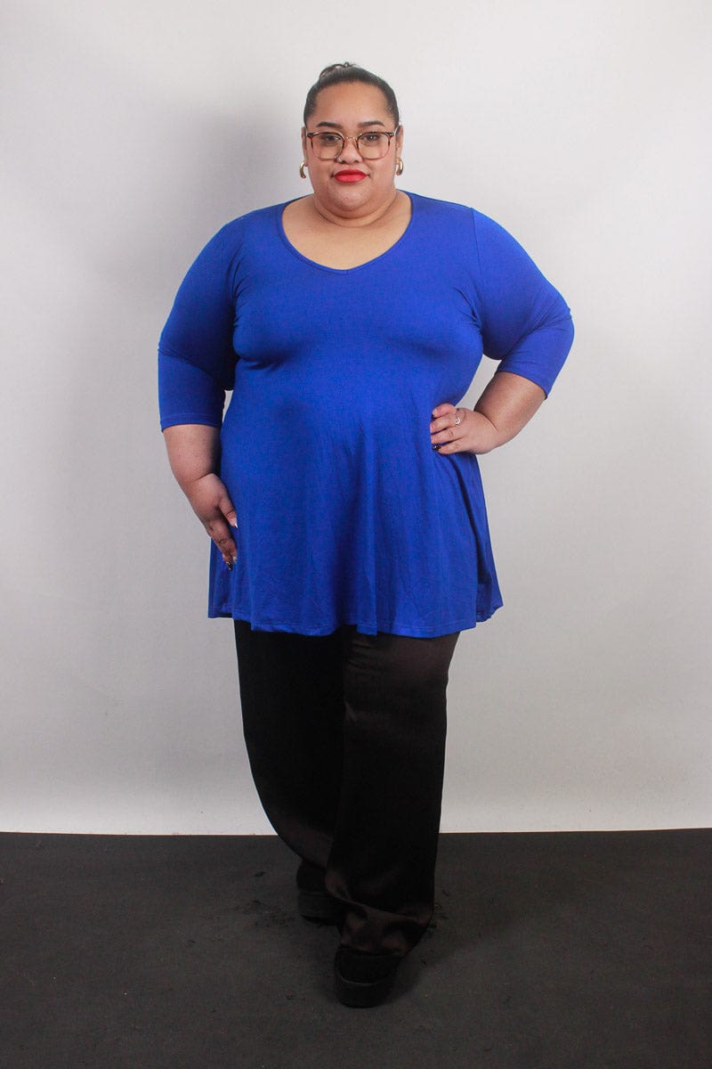 TCD TCD Evie Tee (T-Shirt) - Cobalt Blue Shop XS = 14