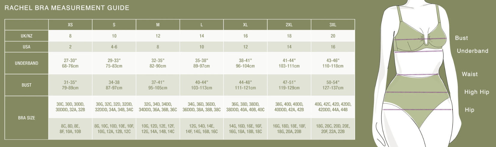 Videris Lingerie Videris Lingerie - Rachel Bra Olive Lingerie