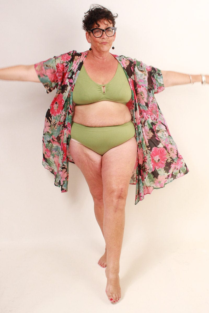 Videris Lingerie Videris Lingerie - Whitney High Waist Knickers Olive Lingerie