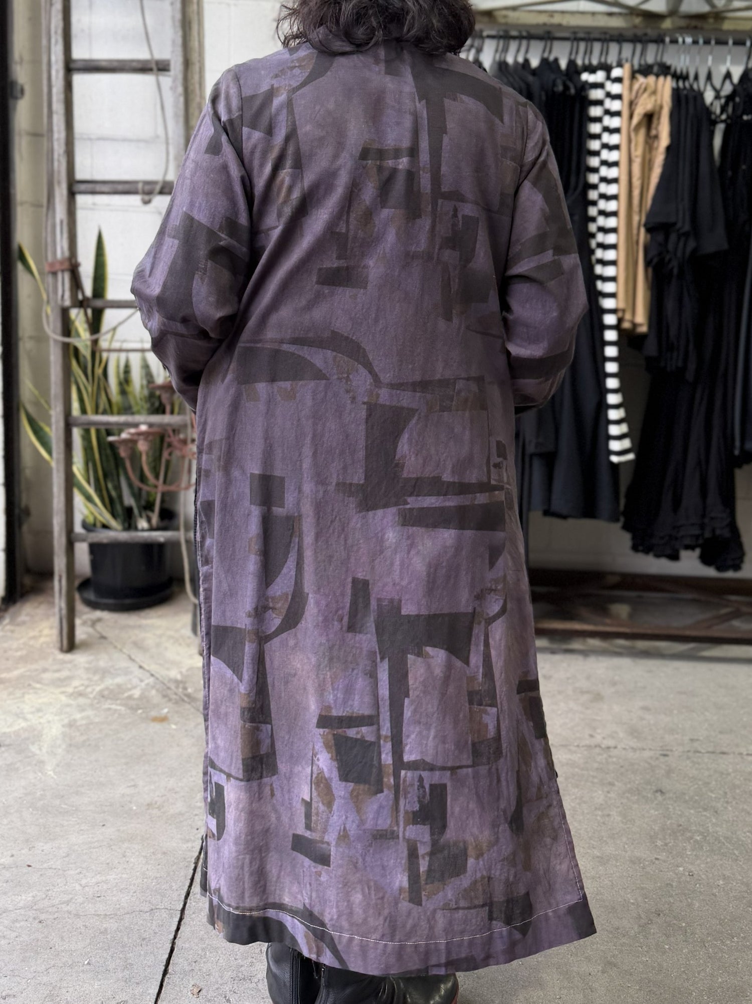 TCD Cleo Coat Split - Aubergine