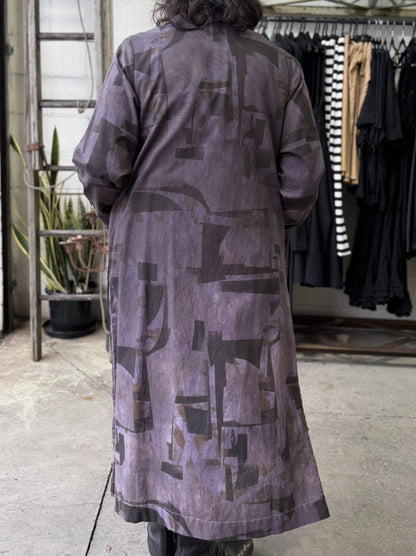 TCD Cleo Coat Split - Aubergine