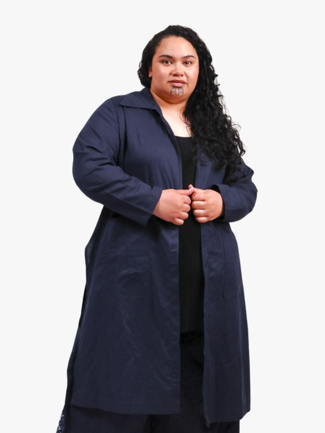 TCD Cleo Coat Split - Navy Ink (LUCKY LAST SIZE - 4 = 22)
