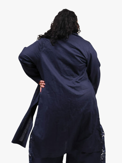 TCD Cleo Coat Split - Navy Ink (LUCKY LAST SIZE - 4 = 22)