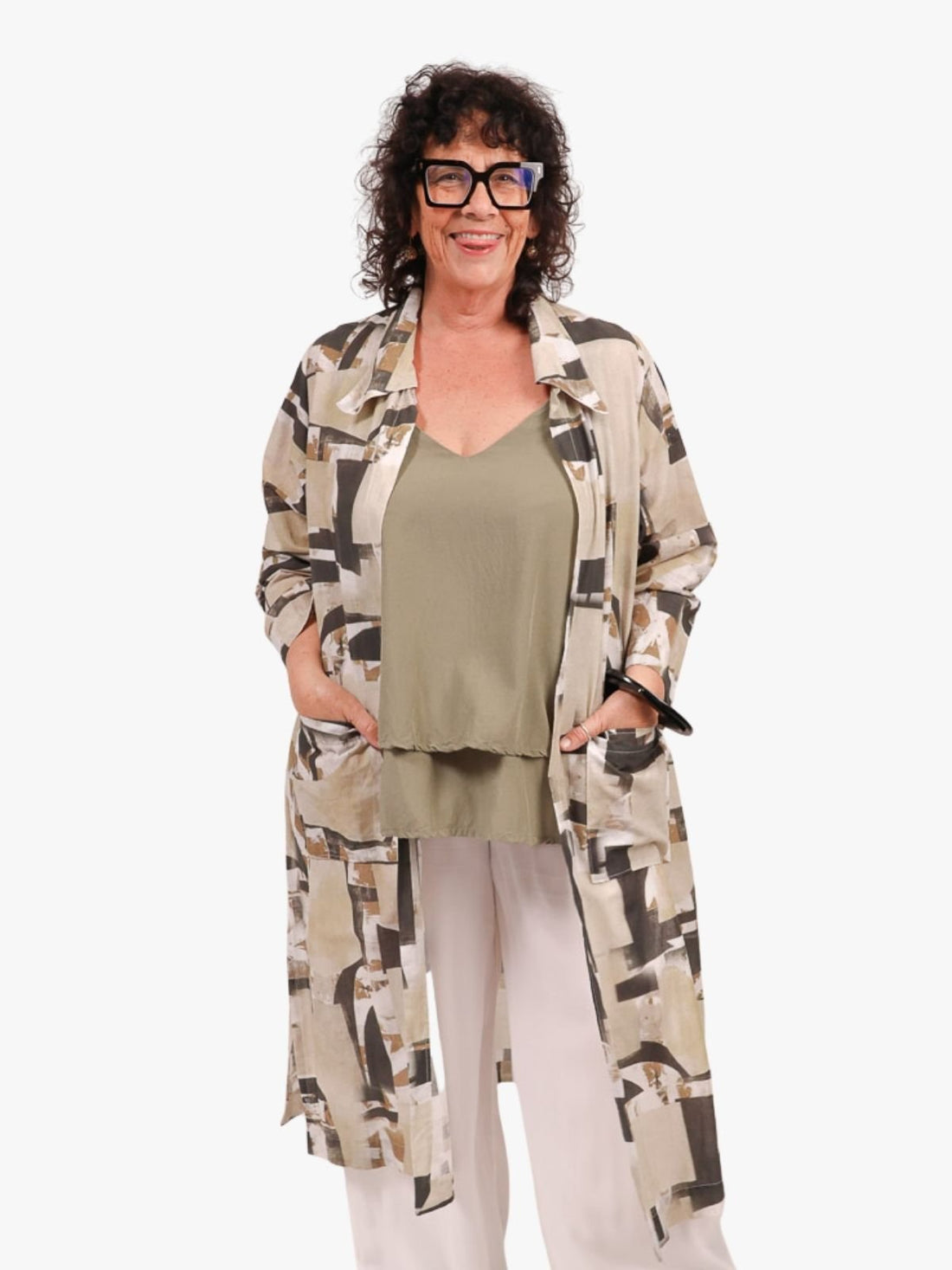 TCD Cleo Coat Split - Part Side Print