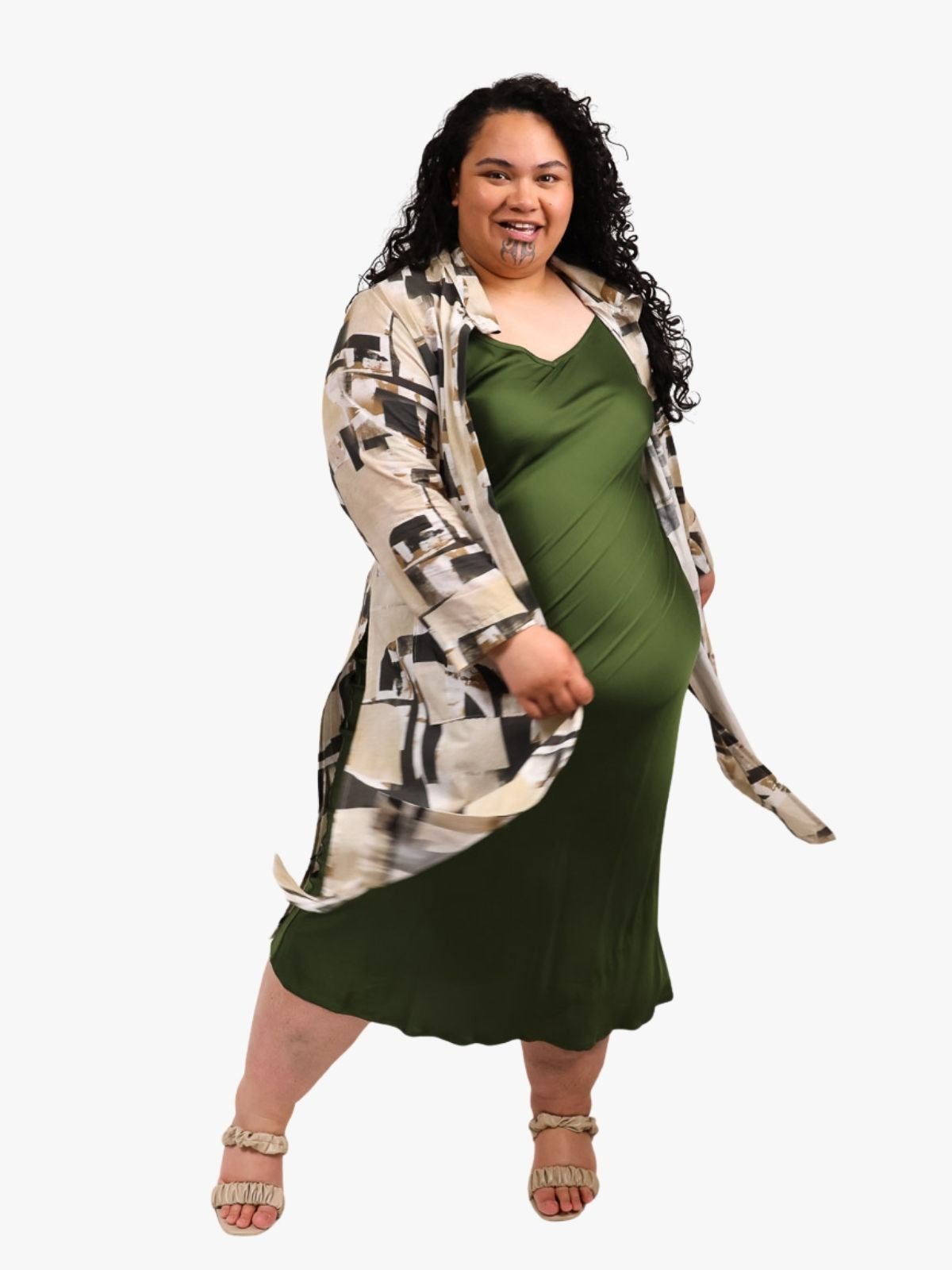 TCD Cleo Coat Split - Part Side Print