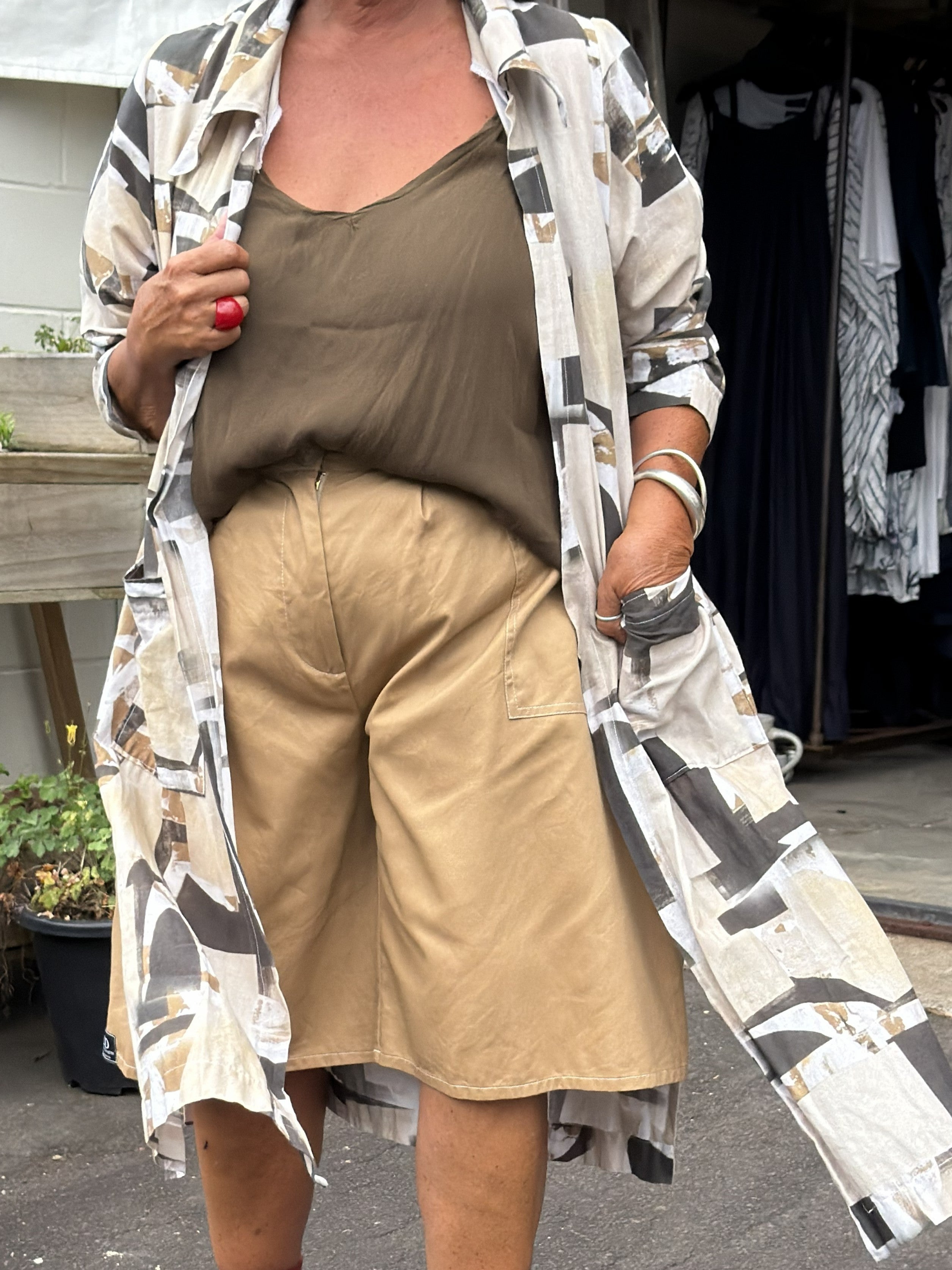 TCD Cleo Coat Split - Part Side Print