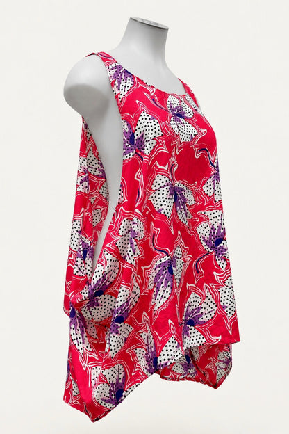 PRE ORDER TCD Drape Tunic - Polka Bllom