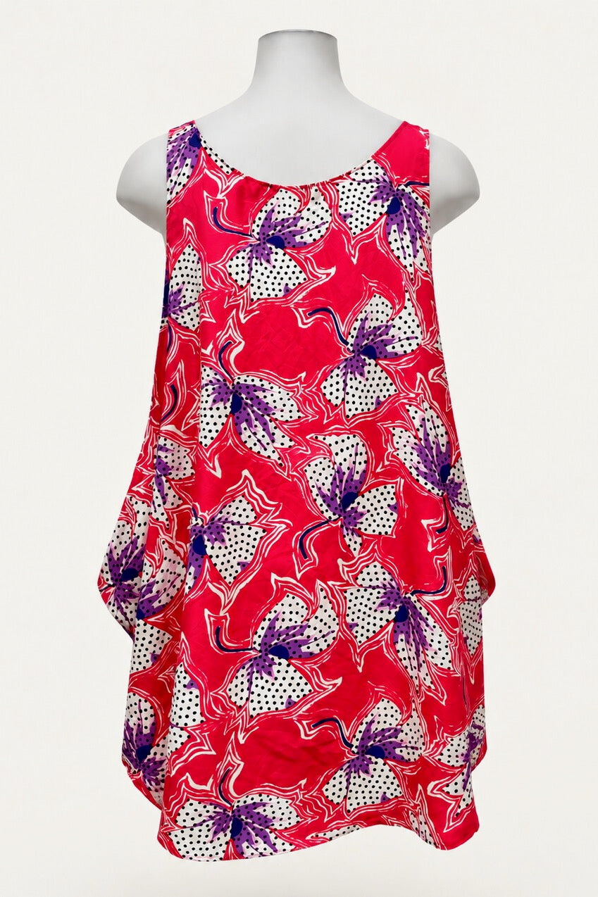 PRE ORDER TCD Drape Tunic - Polka Bllom