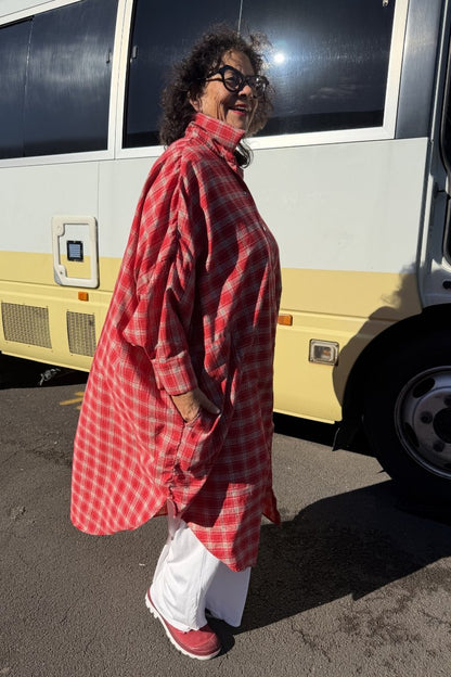 TCD Georgie Shirt -  Red Plaid