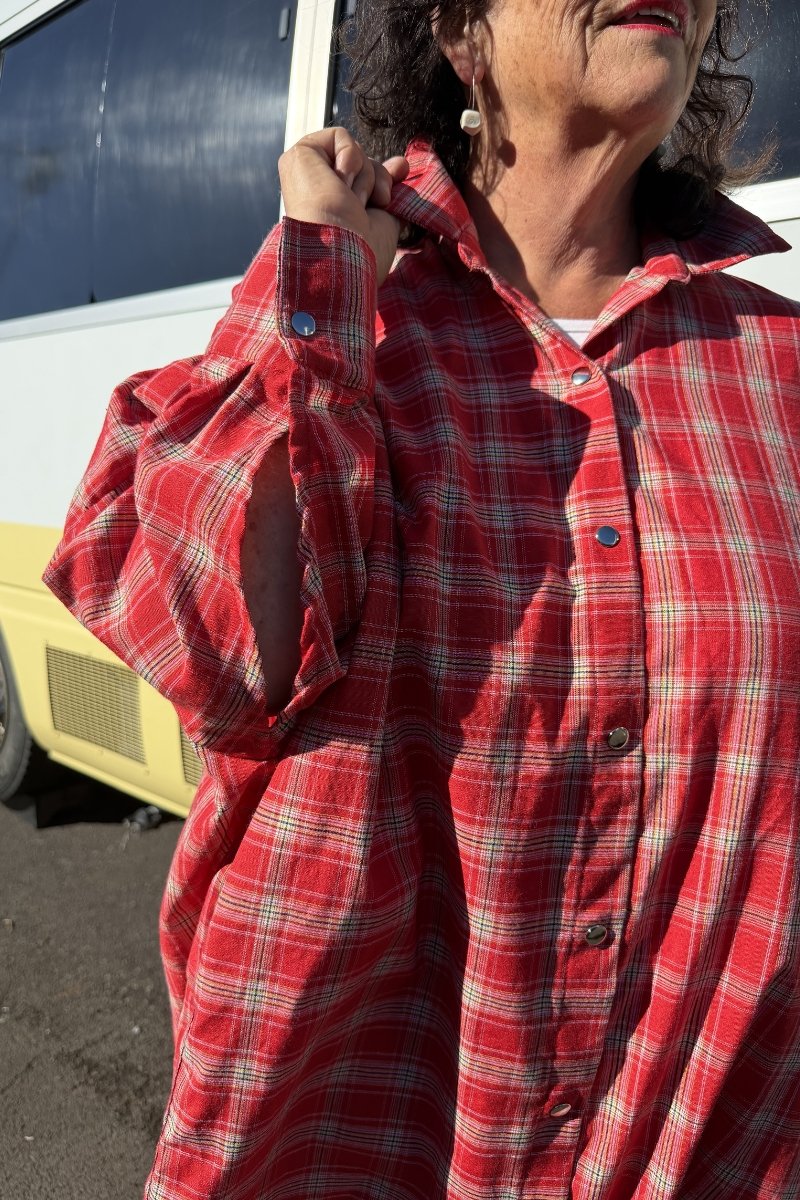 TCD Georgie Shirt -  Red Plaid