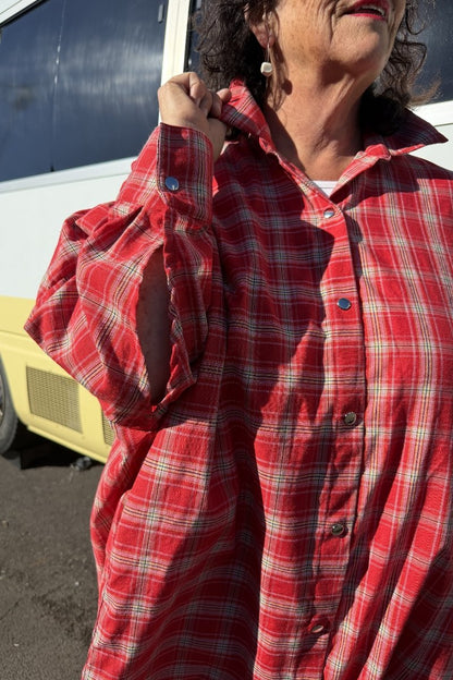 TCD Georgie Shirt -  Red Plaid