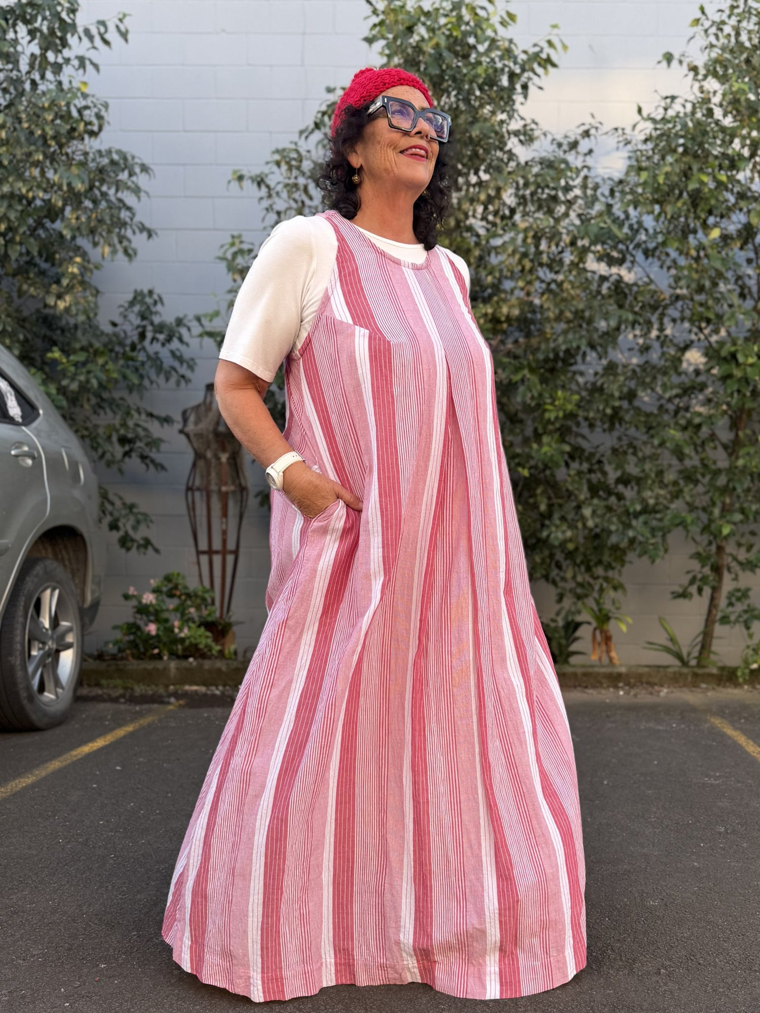 TCD Gin Dress - Red Stripe
