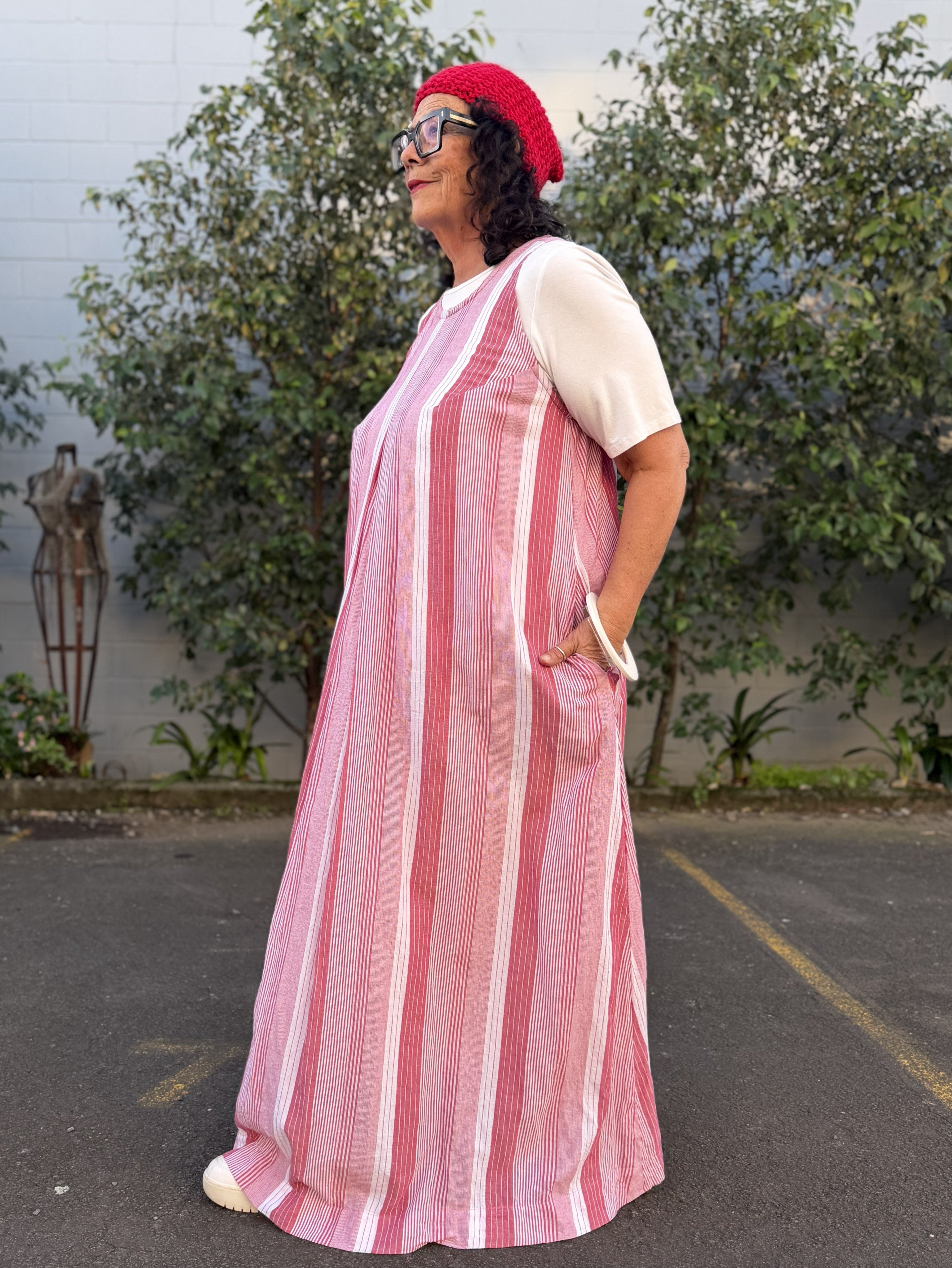 TCD Gin Dress - Red Stripe