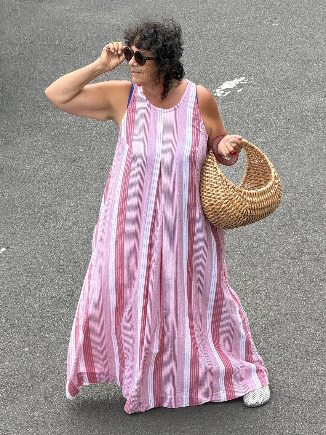 TCD Gin Dress - Red Stripe