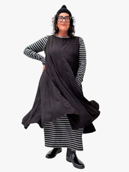 TCD Godet Dress - Black