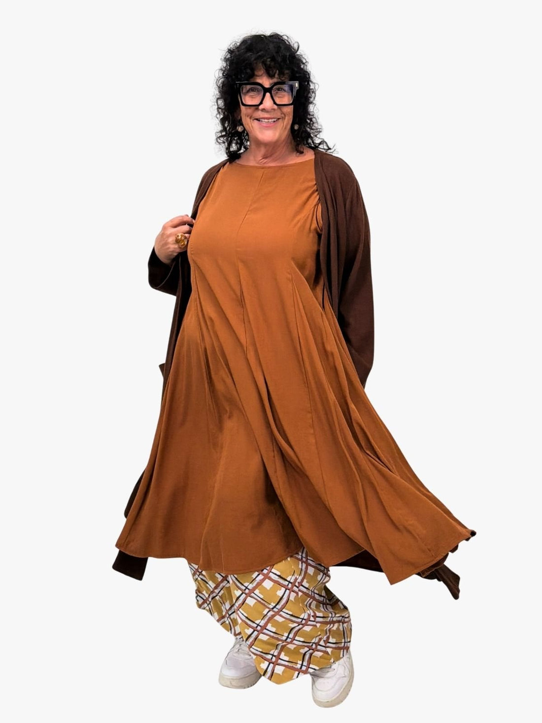 TCD Godet Dress - Cinnamon