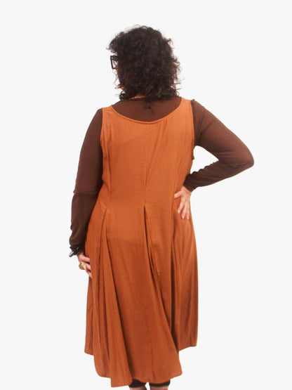 TCD Godet Dress - Cinnamon