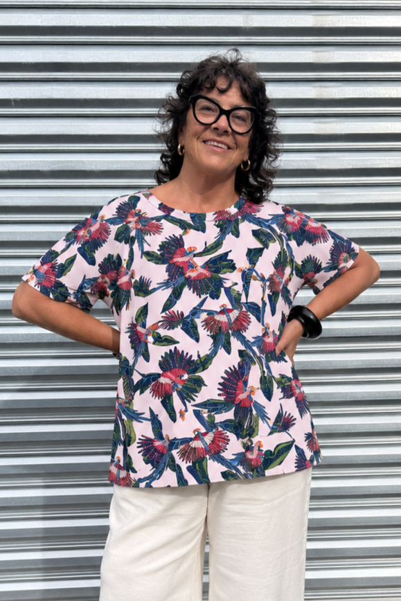TCD Gorjis Tee Top - Parrots (Pre Order)