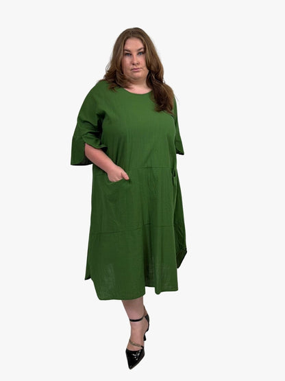 TCD Harri Dress - Moss Green (Lucky Last - Size L)
