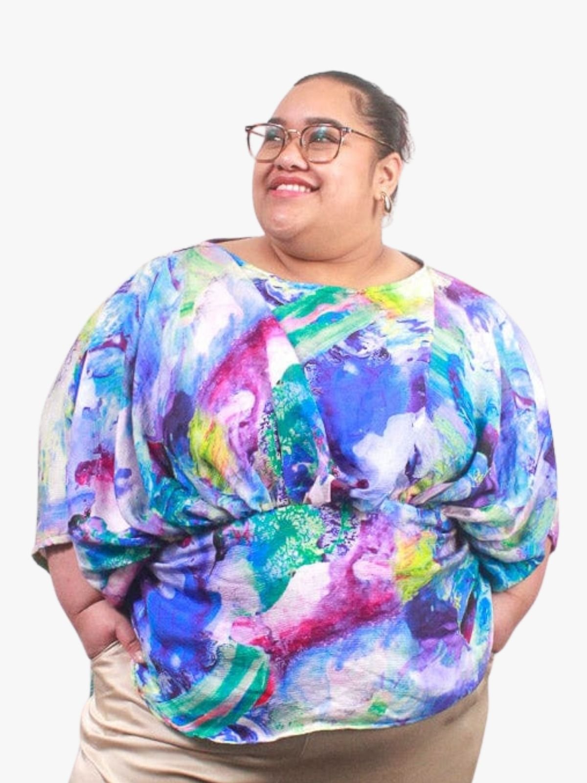 TCD Iris Top - Watercolor (Lucky Last - OS)