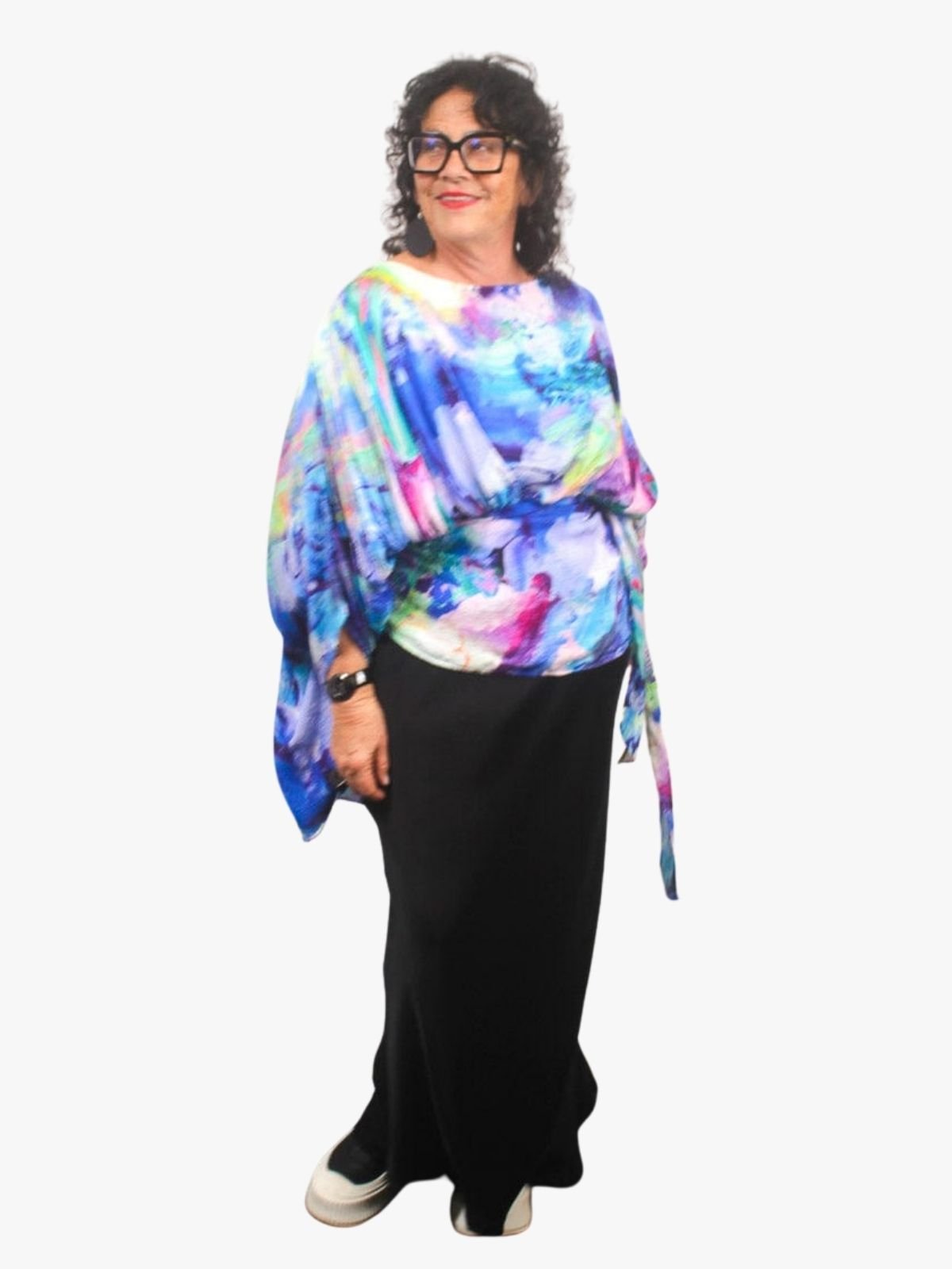 TCD Iris Top - Watercolor (Lucky Last - OS)